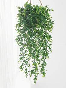 1PC Artificial Hanging Plant, Fake Hanging Plant, Potted Green Plant, Artificial Eucalyptus, Mandala Vine Potted Plant, Suitable For Indoor And Outdoor Decoration Of Family Gardens, Weddings, Parties, UV Resistant Greening, Fake Decorative Flowers, Leaves, Tropical Leaves, Suitable For Weddings, Gardens, Courtyards, Window Boxes, Farmhouse Decoration, Green Fake Plants, Valentine's Day Party Decoration, Valentine's Day, Gifts
