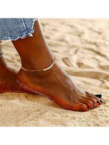 1 Pezzo Esclusiva Catena da Caviglia a Forma di Osso di Serpente in Acciaio Inossidabile, per Donna, Accessorio di Moda, Regalo da Viaggio, Spiaggia