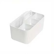 1pc Multi-Functional Storage Basket With Handle, Eyeglass & Accessories Organizer Box, Portable Pencil & Pen Holder Desk Organizer With 5 Compartments