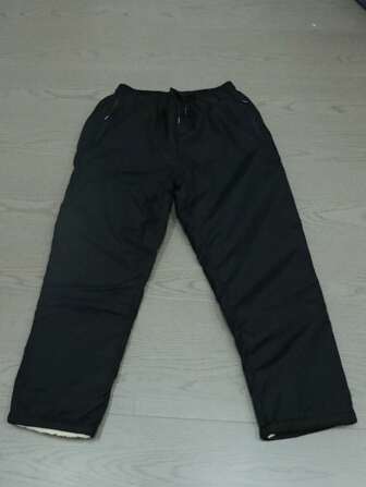 Men's Solid Color Drawstring Waist Casual Warm Thermal Lined Pants, Autumn/Winter