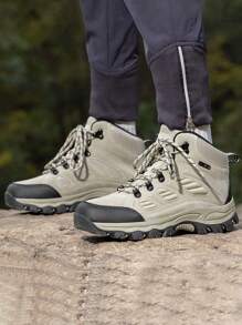 بوت تسلق جلدية للأزواج للخارج، بوت رياضية للجبال للرجال والنساء، مناسبة للتنزه والتخييم والتسلق الوعر (المقاسات صغيرة، يرجى اختيار مقاس أكبر بمقدار مقاس واحد عند الطلب)