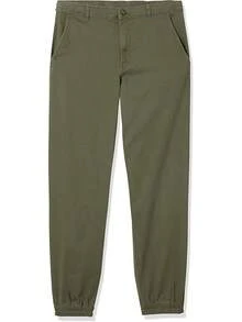 Mens Relaxed-Fit Carpenter Utility Pant With Pockets, Fashionable Workwear - Olive - View 9