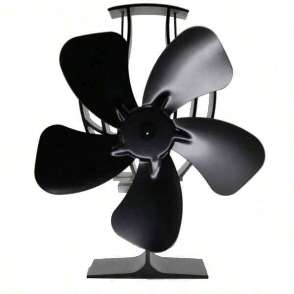 Bestselling Cross-Border 5-Blade Thermal Fireplace Fan, Silent Operation, Heat Circulation