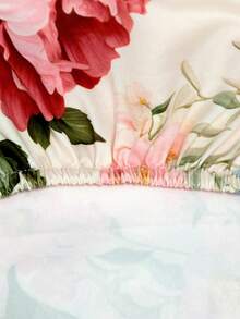 1 套花卉印花马桶座套和马桶水箱套，弹性马桶套套装，浴室装饰，适合大多数马桶水箱和座椅 - 彩色 - 查看 7