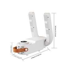 ISRBV Premium Brand,Portable Shoe Dryer-Fast, Quiet And Dry, With Intelligent Timer, Automatic Shutdown, Foldable Design, Suitable For Work Boots, Gloves, Hats, Socks, American Plug 110V ,Selected Gifts For Back-To-School Season - 美規A型插(110-127V) - 查看 2
