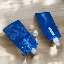 KIT 2 PIECES Foldable, Flexible And Reusable Squeeze Water Bottle - RANDOM COLOR - View 6