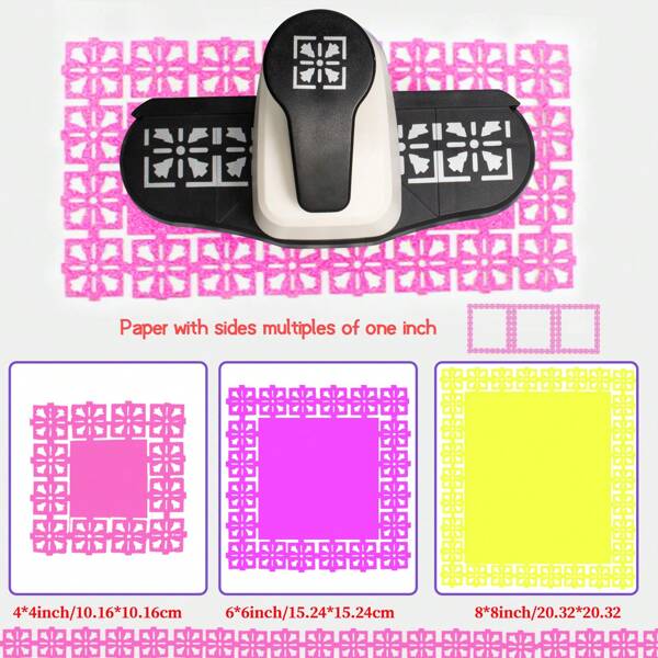 Perforadora de bordes con encaje para manualidades, hacer tarjetas, útiles escolares, de vuelta a clases