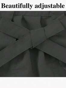 1 szt. Dostosowany nadrukowany stylowy koreański fartuch, wodoodporny i odporny na plamy, fartuch ze śliczną koronkową spódnicą, nowoczesny poliestrowy fartuch odporny na olej, czarny fartuch kuchenny, czarny fartuch odporny na plamy, fartuch bez rękawów, do domu, kuchni