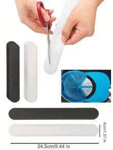 10 件帽子吸汗贴、帽子吸汗垫、衬衫领口汗垫、高尔夫帽减汗胶带、帽子内衬帽保护、衣领保护器、防汗防脏贴纸、一次性帽子吸汗垫、必备、用于帽檐止汗并保持清洁、防污防汗、棒球帽吸汗垫 - 均碼 - 查看 2