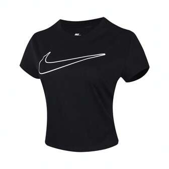 Nike Women's AS W NSW CLUB SS TEE HBR MD Short Sleeve T-Shirt, Knit Crew Neck, THV5003-010