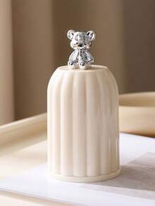 1 PC New Internet Celebrity Bear Creative Cleaning Swab Kitchen Storage Home Dining Table Plastic Toothpick Box