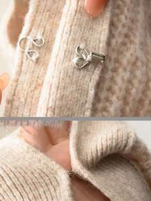 50 piezas de broches de presión metálicos, broches de costura adecuados para tela, lencería, broches fijos, broches de gancho invisible para chaqueta/camisa/vestido, broches invisibles de alta resistencia, broches de costura resistentes a la oxidación para abrigo de cuero/piel, kit de transformación de moda DIY, kit de reparación de ropa - Multicolor - Ver 7