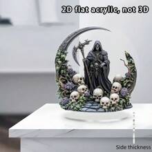 1 Stück 2D flache Acryl Zen Garten Wasserfall Buddha Statue - Ruhige Landschaftskunst, 2D Acryl Dekoration für Zuhause und Büro, ohne Strom, perfektes Festivalgeschenk für Ruhe und Harmonie, Raumdekoration, Dekorative Kunst, komplexes Design, 2D flach