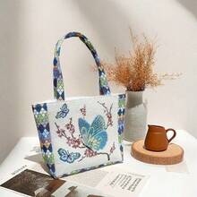 Women Top Handle Bags - 菱格蝴蝶[22*28] - 查看 9