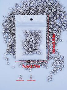 103 Stücke 6mm/73mm silberfarbene Kristall Abstandsperlen, ideal für das Basteln von Armbändern und Halsketten