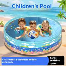 Children's Inflatable Swimming Pool, Foldable Baby Swimming Pool,Home Indoor Outdoor Portable Swimming Pool - Multicolor - View 2