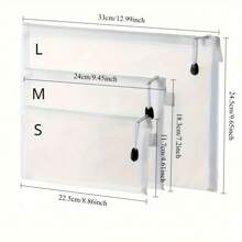 9pcs/Set A6/A5/A4 High Capacity Mesh File Organizer Bags - Transparent Pencil Case With Breathable Nylon Zipper Closure, Color Coded Storage Pouches, Suitable For Office, Travel And Home Organization, Durable Desktop Paper Storage Solution,Pencil Pouch,School Bag,School Supplies,Back To School
