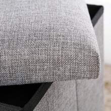 Velvet Folding Stool With Storage Space