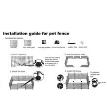 Indoor Small Dog Fence With Toilet Area, Pet Gate For Home, Escape-Proof Dog Playpen Crate