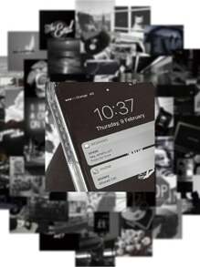 50/150pcs Black & White Artistic Atmosphere Photo Stickers, Personalized Artistic Style, Waterproof PVC Material, Suitable For Helmet Decoration, Car Decor, Party Decor, Labels, Self-Adhesive Stickers, Scrapbooks, Laptops, Luggage, Guitars, Water Bottles, Phone Cases, Urban Youth Fashion Decor