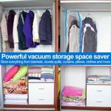 12 X STRONG VACUUM STORAGE SPACE SAVER SAVING VACUM VACCUM LARGE ORGANISER BAGS - White - View 6