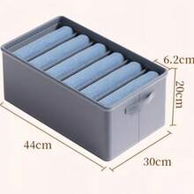 6 Grids With Washable Foldable PP Board Clothes And Trousers Storage Box - 7 grades - 查看 5