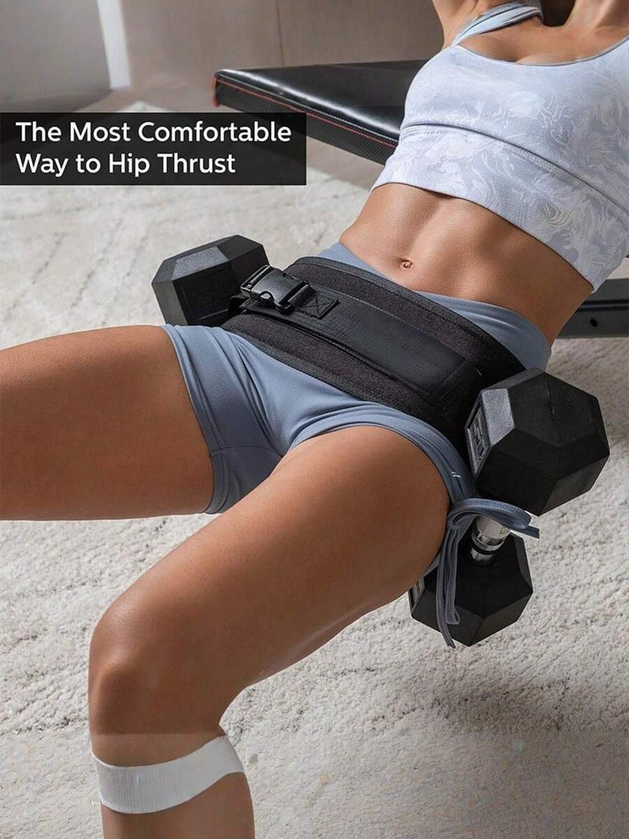 1Pc 2in1 Hip Thrust Belt For Women Men Heavy Duty Glute Workout Equipment For Dumbbell Kettlebell Plate Exercises Supports Weighted Dip Belt For Home, Gym, Workouts, Fitness, Training, Yoga, Exercise Dumbbells Waist Weight Belt, Fitness Training With Thrust Weight Belt - Multicolor - View 1