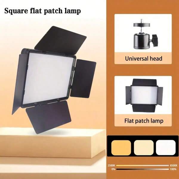 LED Video Light Panel - USB Powered, Ideal For Studio, Gaming, Streaming, Recording & Outdoor Photography,Tripods Not Included Suitable For Selfies And Live Streaming, Photography, Portable Light Selfie Light Phone Light