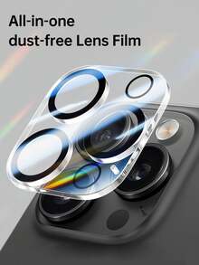 Yezodawee 6片装高清透明相机镜头保护膜，适用于 17 Pro Max、17 Pro、17 Air、17、16、14 Pro Max、15 Pro Max、16 Pro Max、14 Pro、13、15 Plus等机型，相机屏幕保护膜，9H钢化玻璃，防裂保护 - 黑色 - 查看 4