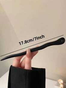 1pc Women's Fashion Minimalist Chinese Retro Wooden Hair Stick, Suitable For Daily Use, Recommended Gift Hair Accessory, Hair Accessories, Hair Accessories, Hair Pins, Bun Extension, Hair Bun Maker, Bun Hair Piece, Hair Styling Pins, Head Accessories