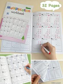 32 Pages Of Basic Math Workbook For Kids, Number Lines For Addition And Subtraction, Addition And Subtraction Within 1000, Mixed Operations, Multiplication And Division Calculation Programs, Preschool Family Education, Kindergarten School Workbook, Cultivate Children's Interest In Learning Mathematics, Improve Learning Ability, Inspire Children's Logical Thinking, Give Children Gifts, School Season Gifts,Back To School