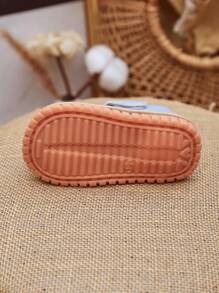Yibubu Blue Infant Sandals,Male And Female Babies The Same Style,Baotou Hollow Design,Soft Rubber Sole Non-Slip,Flat Sandals For Newborn