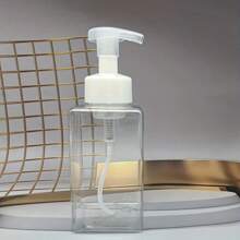 1pc Simple Foaming Soap Dispenser, Countertop Press Lotion Bottle, Reusable & Refillable Hand Sanitizer Dispenser, Empty Bottle For Shampoo Shower Gel Hand Soap, Bathroom Accessories, Home Decor, Furniture For Home