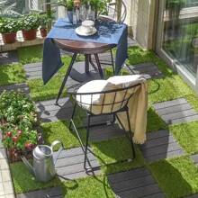 12"X12" Artificial Grass Mat - High Quality PE Synthetic Lawn Tile, UV-Resistant, Weather-Proof, Easy To Cut & Clean With Drainage Holes, Suitable For Patio, Balcony, Party Decor, DIY, Dog Training, Wedding & Holiday Events, Outdoor High-Quality Yard Decor, Nesting Box