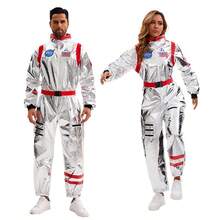宇航员太空服飞行员COS万圣节角色扮演服装男女通用太空服连体衣，适合地球探索、派对等场合 - 彩色 - 查看 20