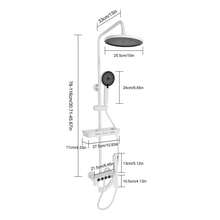 Shower Faucet White Mixed Faucet Shower Set Rain Shower Head Hand Shower Shower System - White - View 2