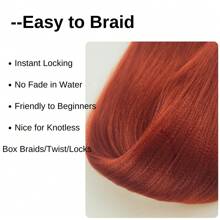 1/3/6 Packungen schwarzes Flechthaar, vorgespannt, knotenlos, Kanekalon Box Zöpfe, für Flechtarbeit vorgespannte lange gerade synthetische Zopfhaarverlängerungen für knotenlose Zöpfe