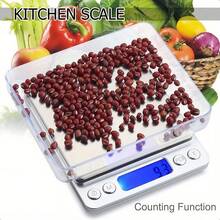 1 Food Scale, Kitchen Scale, Digital Weighing Units In Grams And Ounces, High-Precision Electronic Scale For Daily Use, Kitchen Utensils, Essential For Apartments And Dormitories - Silver - View 6
