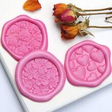 1 Pc, Cluster Flower Plant Series Sealing Wax Stamp Head, Suitable For Cards/Envelopes/Wedding Invitations/Gift Packaging/Suitable For Handmade DIY Production And Gift Sealing, School Supplies, Back To School