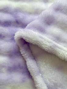 1 pièce Couverture en peluche en tissu éponge de couleur unie, convenant pour toutes les saisons, pour le lit, le canapé, la sieste au bureau, le pique-nique