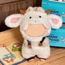 This Is A 17cmlababa Hanger, Two Pieces Garment With Droplet-Eared Rabbit Clothes, For Labubu A Headgear And A Strappy Vest, Little Animals , Cute And Adorable