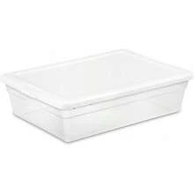 2025Sterilite 12-Pack 6 Quart Storage Box, Stackable Clear Plastic Bins With  Lids - Heavy-Duty Organizing Containers For Closet, Bathroom, And Office - Gói 40 - Xem 12