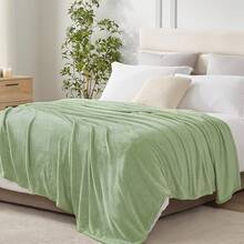 Sofa Blanket Living Room Cover SetFleece Blanket Twin Size, Soft Cozy Twin Blanket, Fuzzy Flannel Blanket Bed, Sofa, Couch, Travel, Camping, 60 X 80 Inches - 鼠尾草綠 - 查看 9