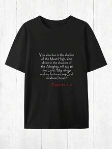 Men T-Shirts - 黑色 - 查看 4