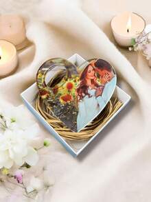 1pc Custom Personalized Photo Corkscrew Wedding Favors, Custom Beautiful Moments, Custom Print Corkscrew With Heart Design, Bottle Cap Corkscrew, Engagement Gift, Home Kitchen Must-Have, Corkscrew Relaxing Props Ideal Gifts For Her, Boyfriend, Dad, Girlfriend, Mom, Family, Friends, Tea Room, Home, Garden, Office, For Valentine's Day, For Mother's Day, For Father's Day, For Weddings, For Housewarming, Brunch-Ready, Warm Ambience, Home & Living, Customized Bottle Openers & Bottle Opener Accessories - Multicolor - View 2