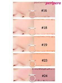 K-Beauty Peripera Solid Color Powder Blush Palette, Matte Powder Blush, Fine Powder Blush, Non-Caking, Long-Lasting, Multi-Purpose Makeup Palette, Nude Makeup, Face Makeup, Korean Makeup, Korean Cosmetics - #23 Yakgwa Brown (mới) - Xem 8