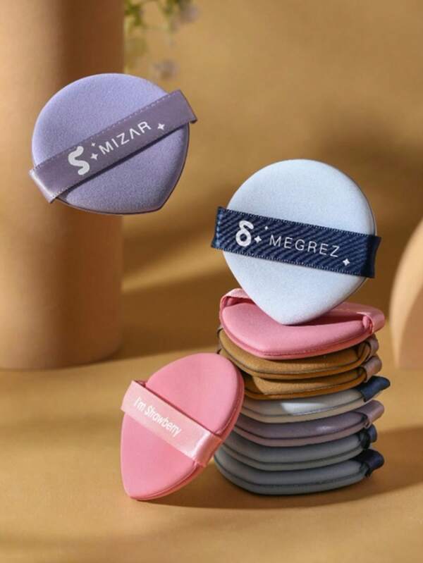 10 Stücke wiederverwendbare Make-up Schwämme, multifunktionale kosmetische Werkzeuge geeignet für Foundation, Concealer, BB-Creme, Sonnenschutz, Cushion, Rouge usw. Weich, flauschig und strukturiert, Ersatz für Pinsel, für Gesichts- und Körper-Make-up, Reise- und Haushalts-Kosmetikzubehör
