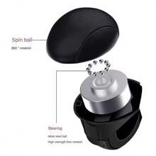 1pc Easy-Grip Silicone Steering Wheel Knob 360° Smooth Rotation One-Hand Operation With Built-In Metal Bearing & Non-Slip Grip