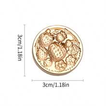 1 Pc, Cluster Flower Plant Series Sealing Wax Stamp Head, Suitable For Cards/Envelopes/Wedding Invitations/Gift Packaging/Suitable For Handmade DIY Production And Gift Sealing, School Supplies, Back To School