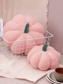 Thanksgiving Pumpkin Throw, Fluffy Stuffed 3D Pumpkin Pillow Plush, For Halloween, Thanksgiving, Home Decor, Sofa Decor, Party Decor, Pink Halloween Decor (Pink,11Inch)